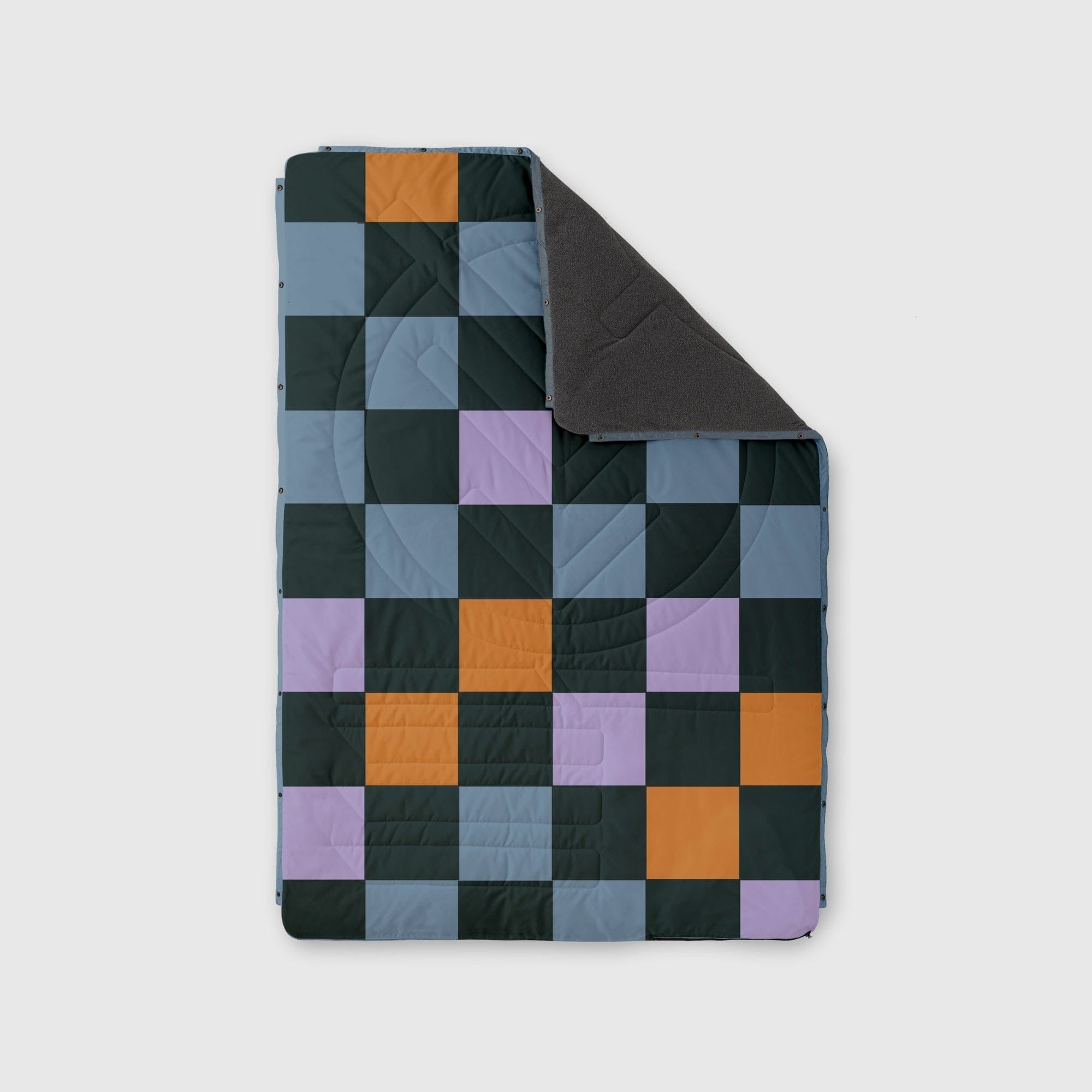 VOITED MultiFunctional Outdoor Fleece Blanket Pillow Cheeckers