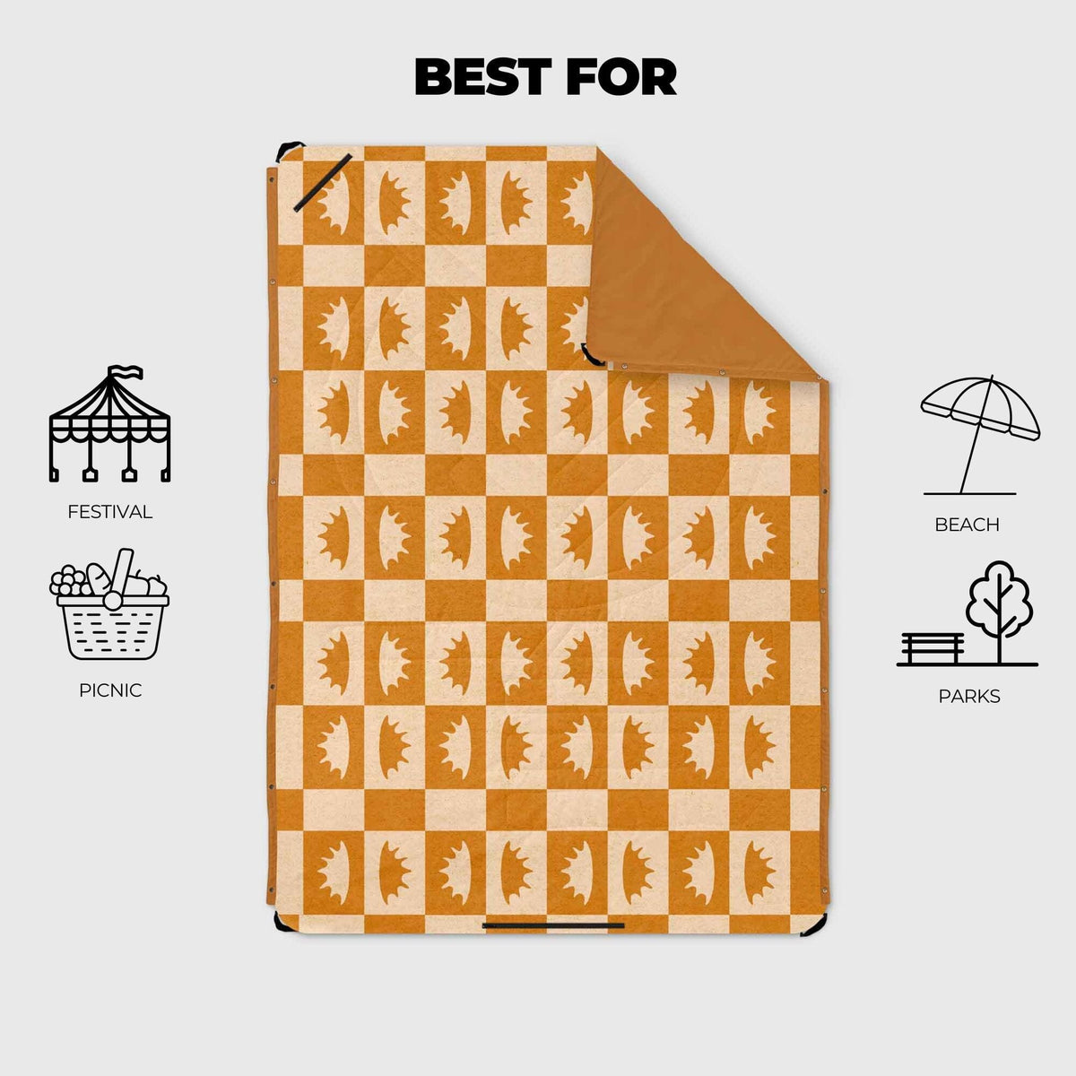 VOITED Compact Picnic & Beach Blanket - Concha