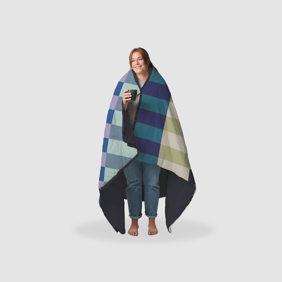 VOITED Recycled Ripstop Outdoor Camping Blanket - Azure