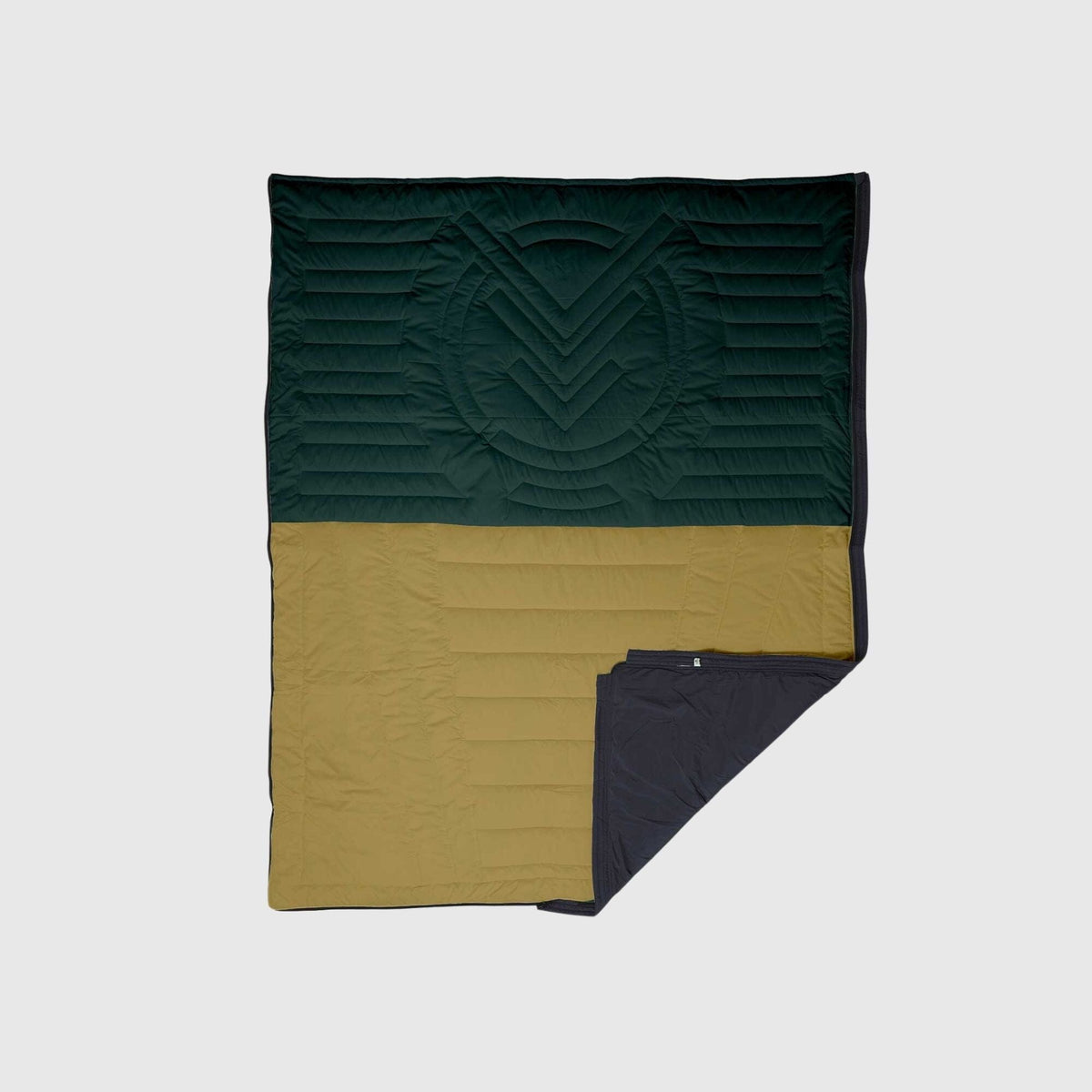 VOITED Slumber Zip Sack Blanket - Green Gabels / Dusty Sand
