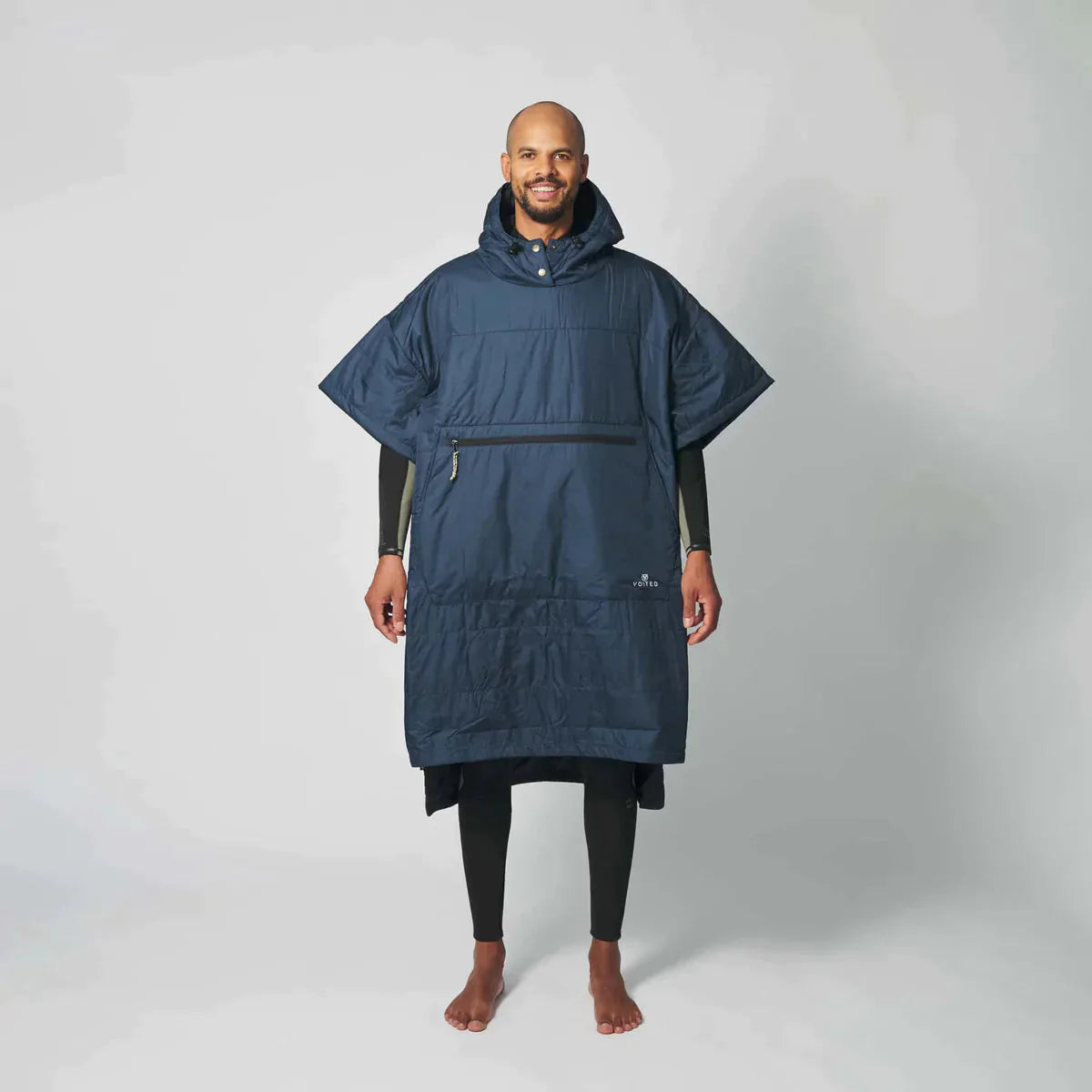 VOITED 2nd Edition Outdoor Poncho for Surfing Camping Vanlife Wild Swimming Ocean Navy