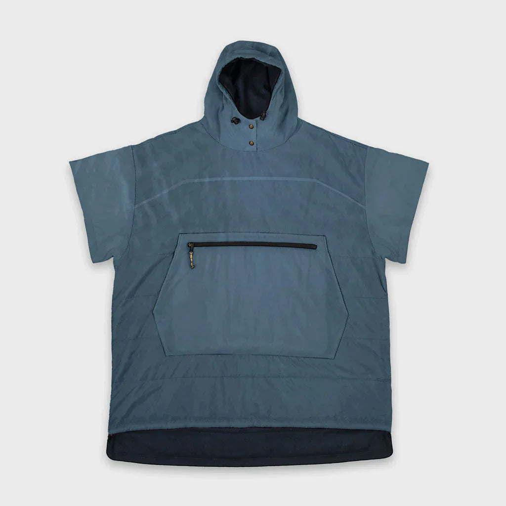 VOITED Surf Inspired Hooded Poncho with a TowelLike Inside Marsh Grey VOITED UK