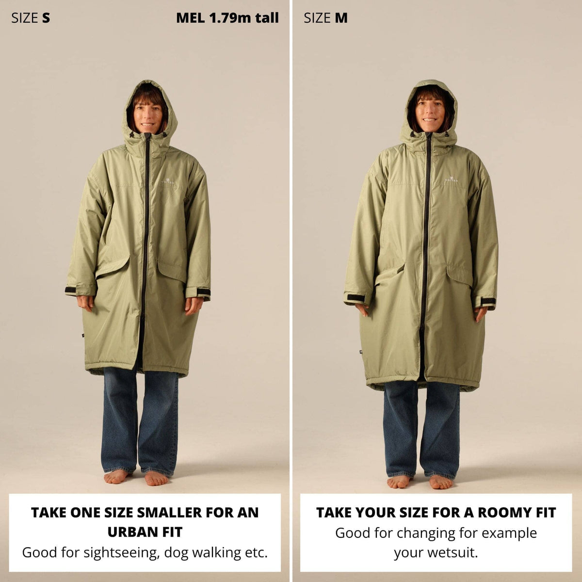 VOITED 2nd Edition Outdoor Changing Robe & Drycoat for Surfing, Camping, Vanlife & Wild Swimming - Cardinal