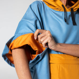 VOITED Micro Fleece Poncho - Mountain Spring/Sundial