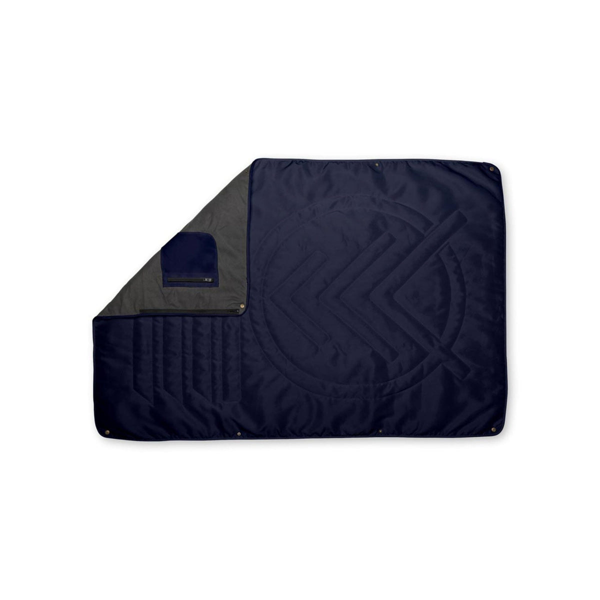 VOITED Quilted Premium Recycled Pet Blanket - Ocean Navy