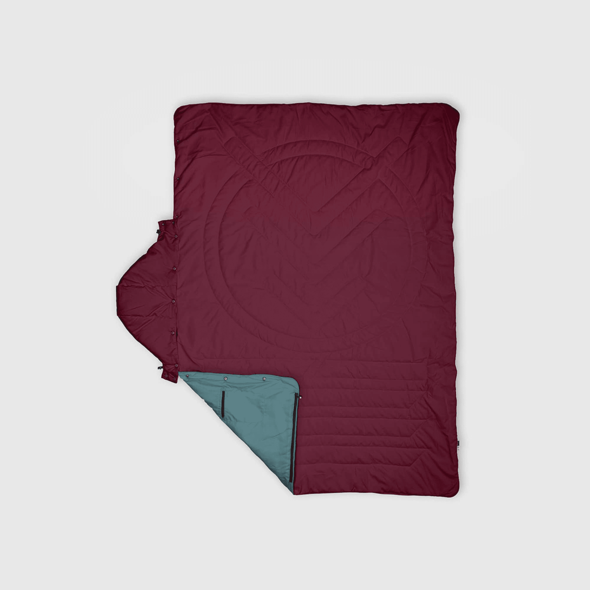 VOITED Recycled Ripstop Travel Blanket - Cardinal / Arctic