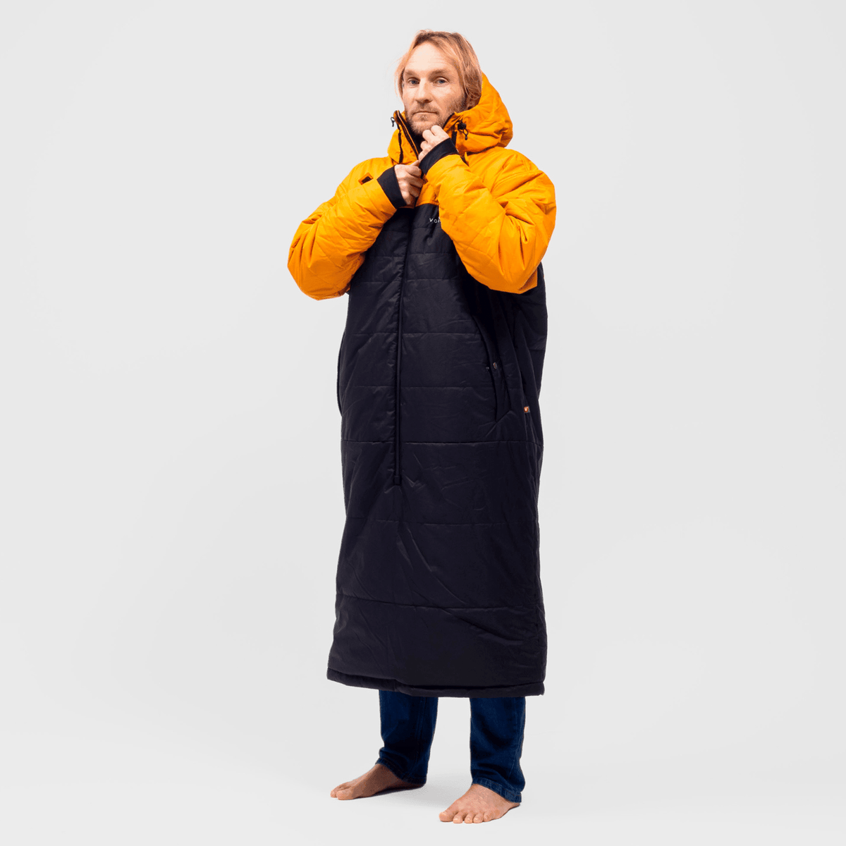 Down coat in a bag shop