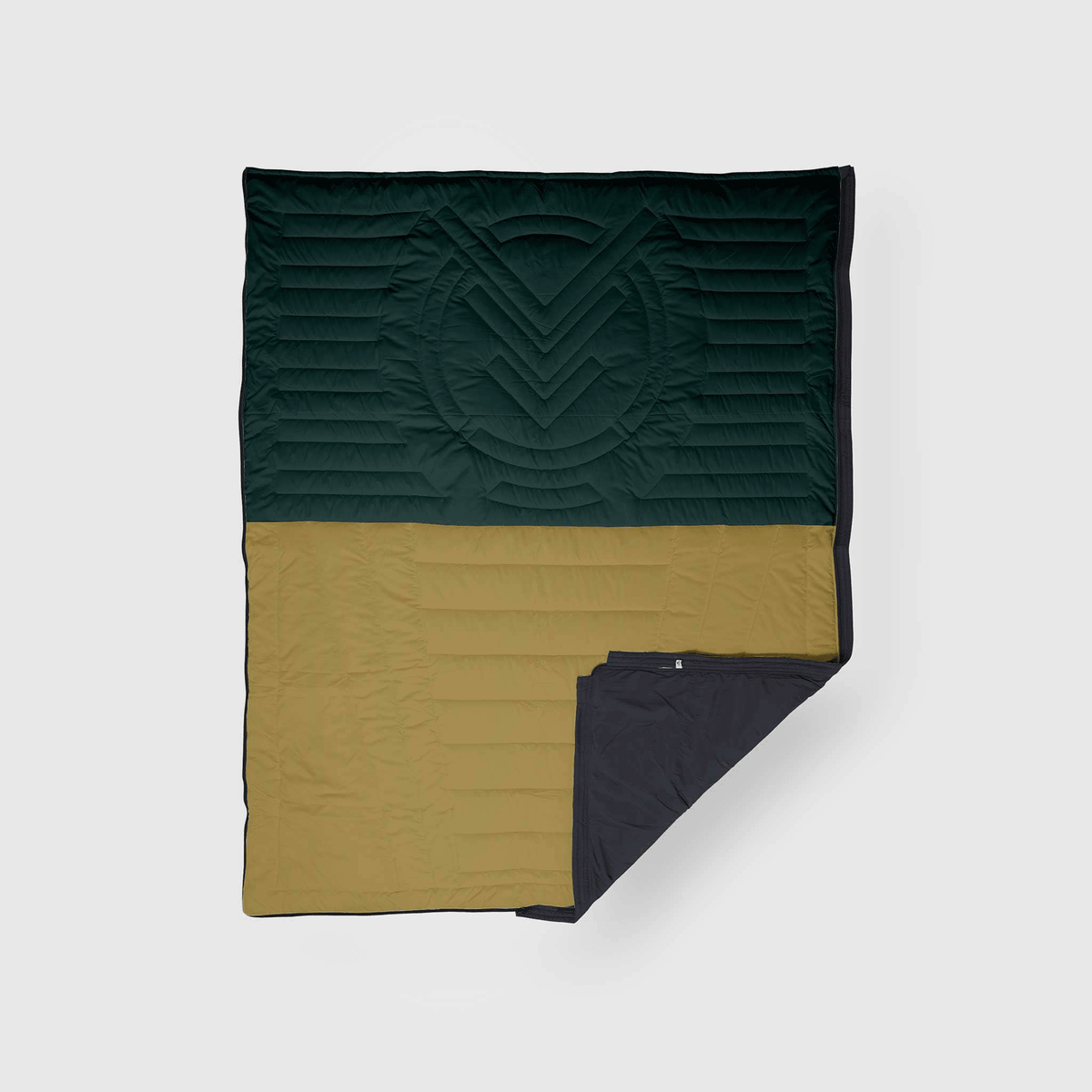 VOITED Slumber Zip Sack Blanket - Green Gabels / Dusty Sand