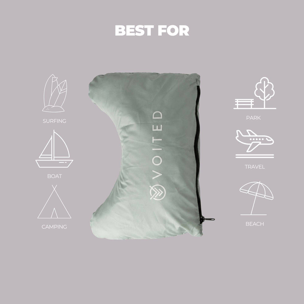 VOITED Beach Towel - Eucalyptus