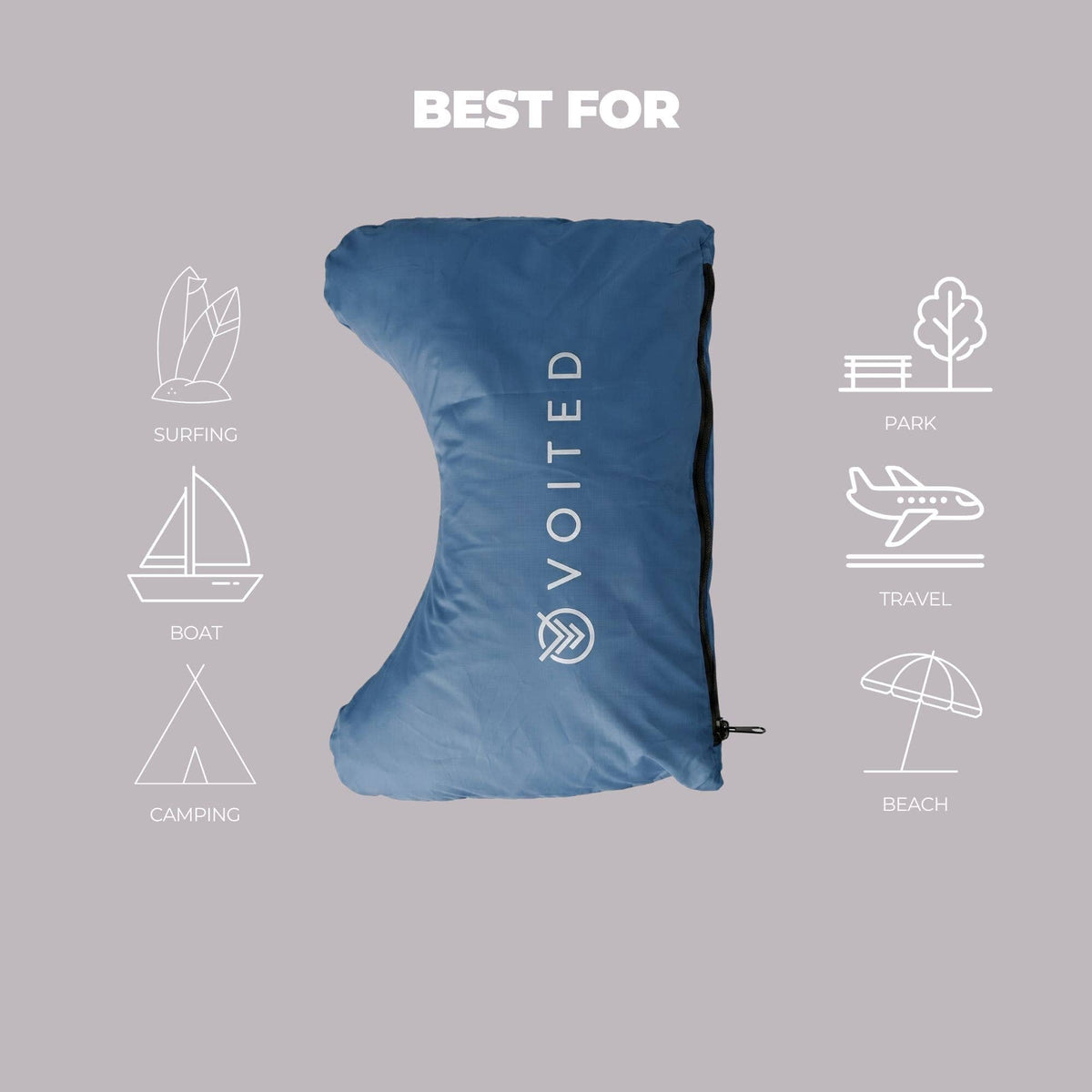 VOITED Beach Towel - Waterfall