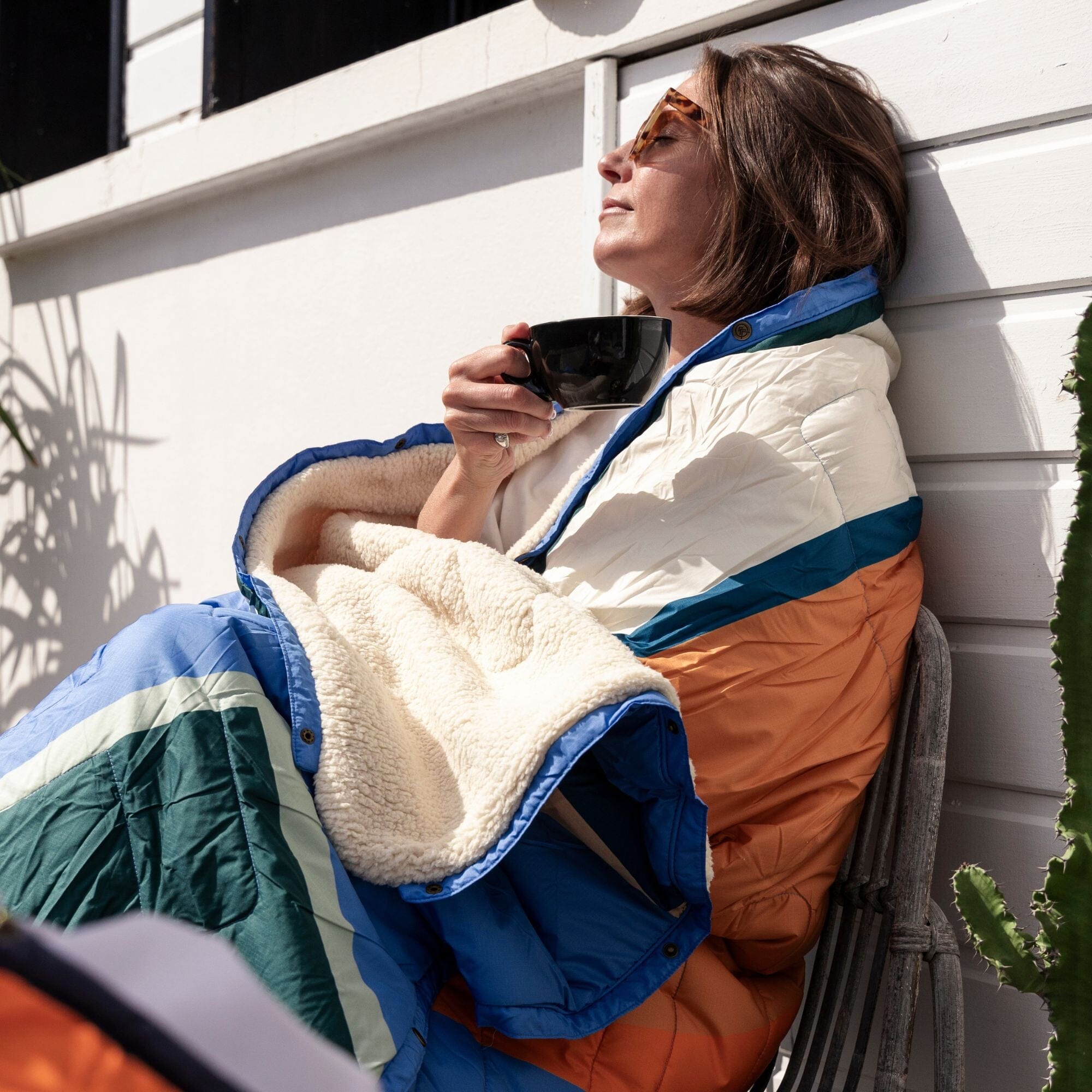 VOITED Stay cosy Anywhere: Versatile Warm Blankets - Blue