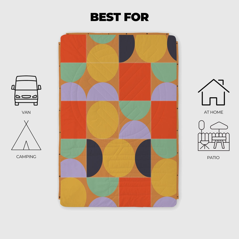 VOITED CloudTouch® Indoor/Outdoor Camping Blanket - Blushing Peach