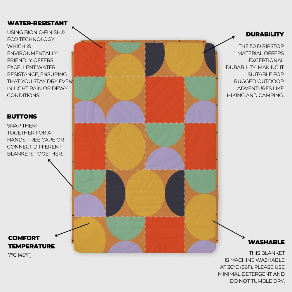 VOITED CloudTouch® Indoor/Outdoor Camping Blanket - Blushing Peach