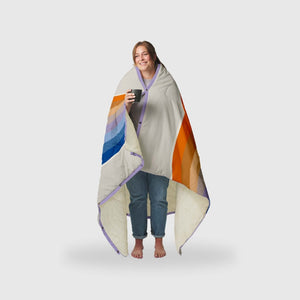 VOITED CloudTouch® Indoor/Outdoor Camping Blanket - Camp Vibes Powder