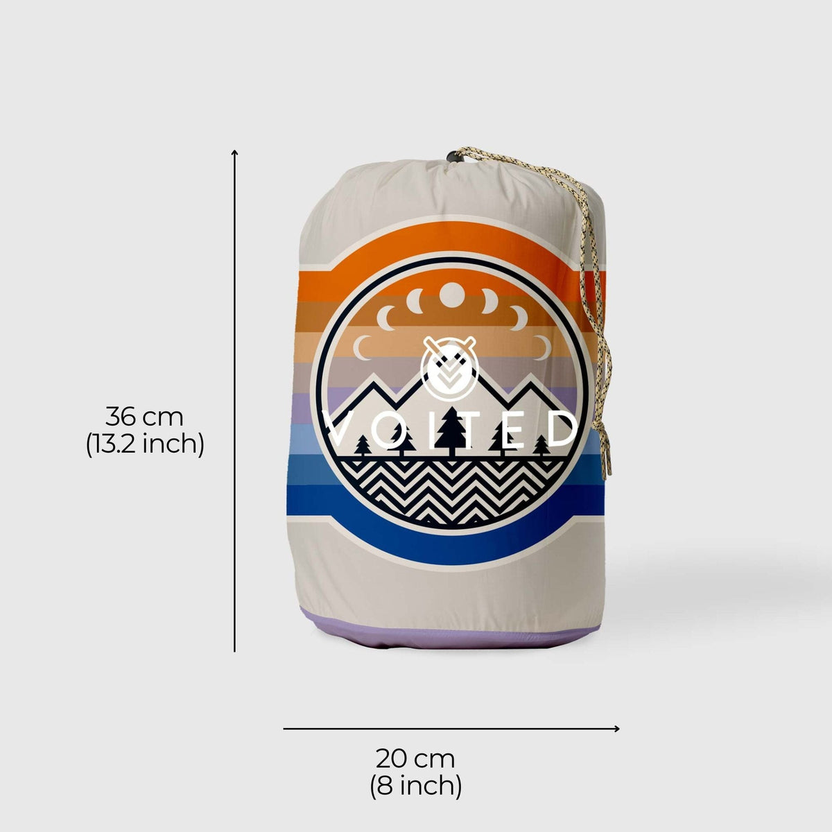 VOITED CloudTouch® Indoor/Outdoor Camping Blanket - Camp Vibes Powder
