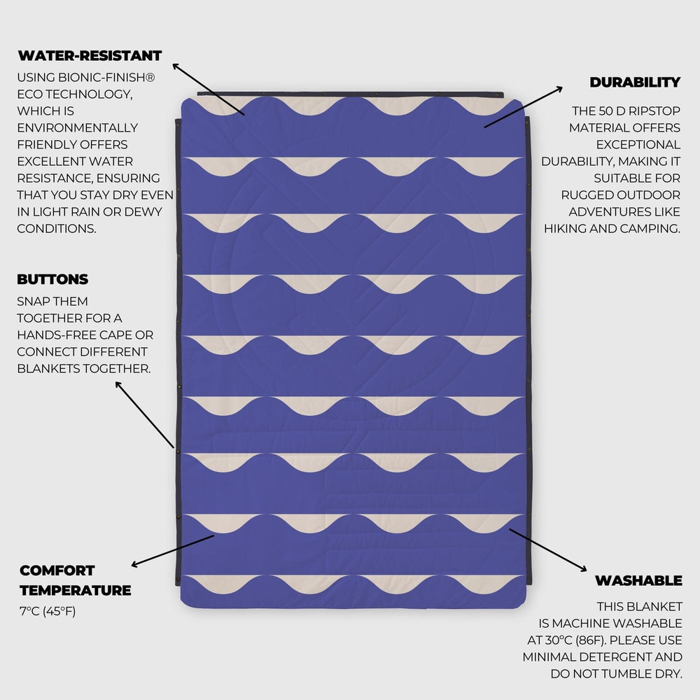 VOITED CloudTouch® Indoor/Outdoor Camping Blanket - Hazy Days