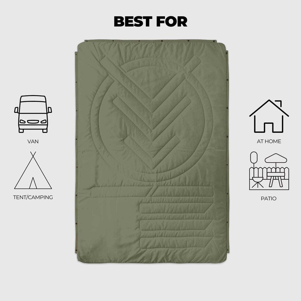 VOITED CloudTouch® Indoor/Outdoor Camping Blanket - Olive
