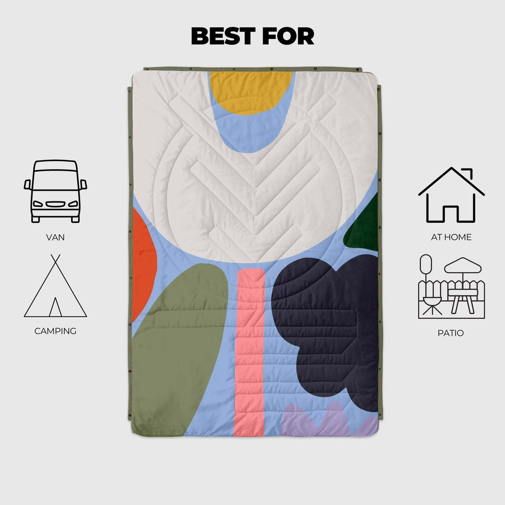 VOITED CloudTouch® Indoor/Outdoor Camping Blanket - Playtime