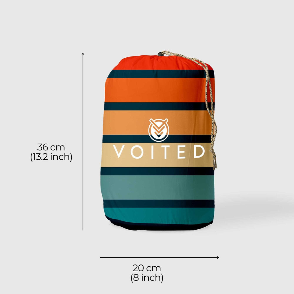 VOITED CloudTouch® Indoor/Outdoor Camping Blanket - Sunset Stripes