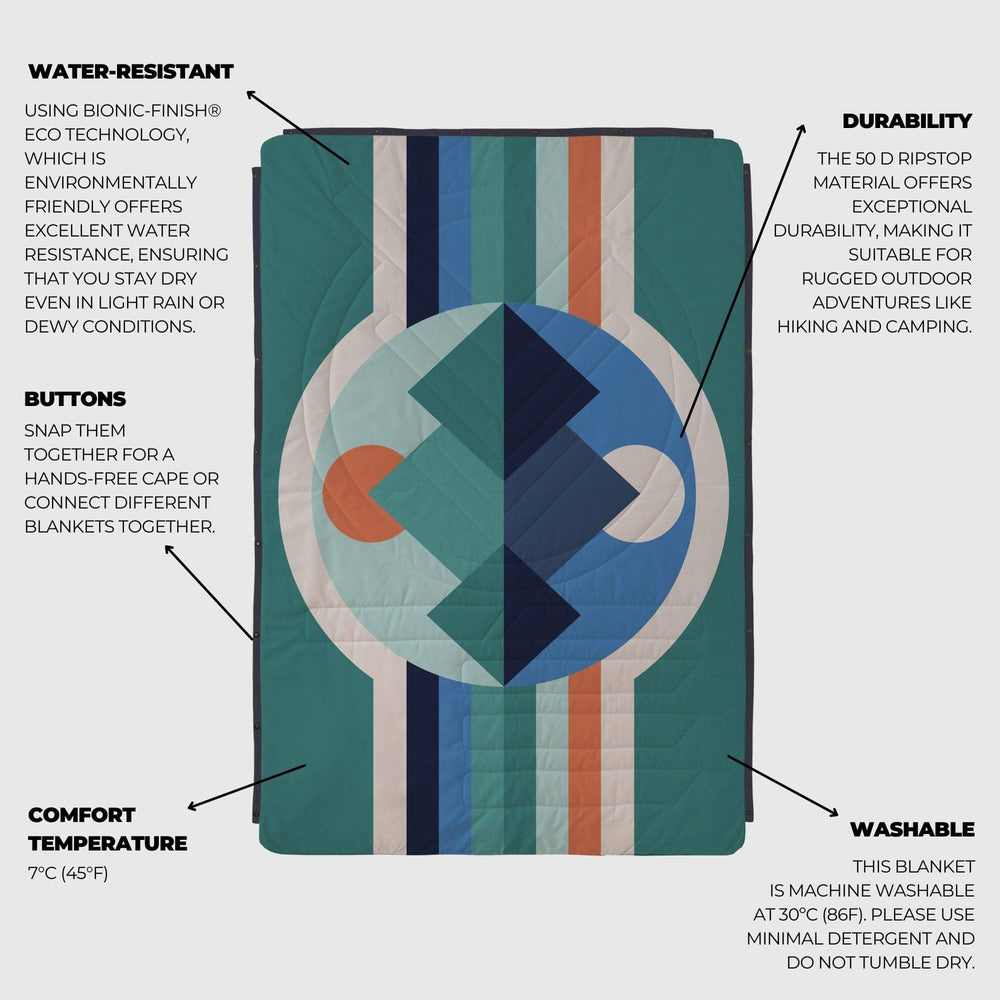 VOITED CloudTouch® Indoor/Outdoor Camping Blanket - Luna Creek