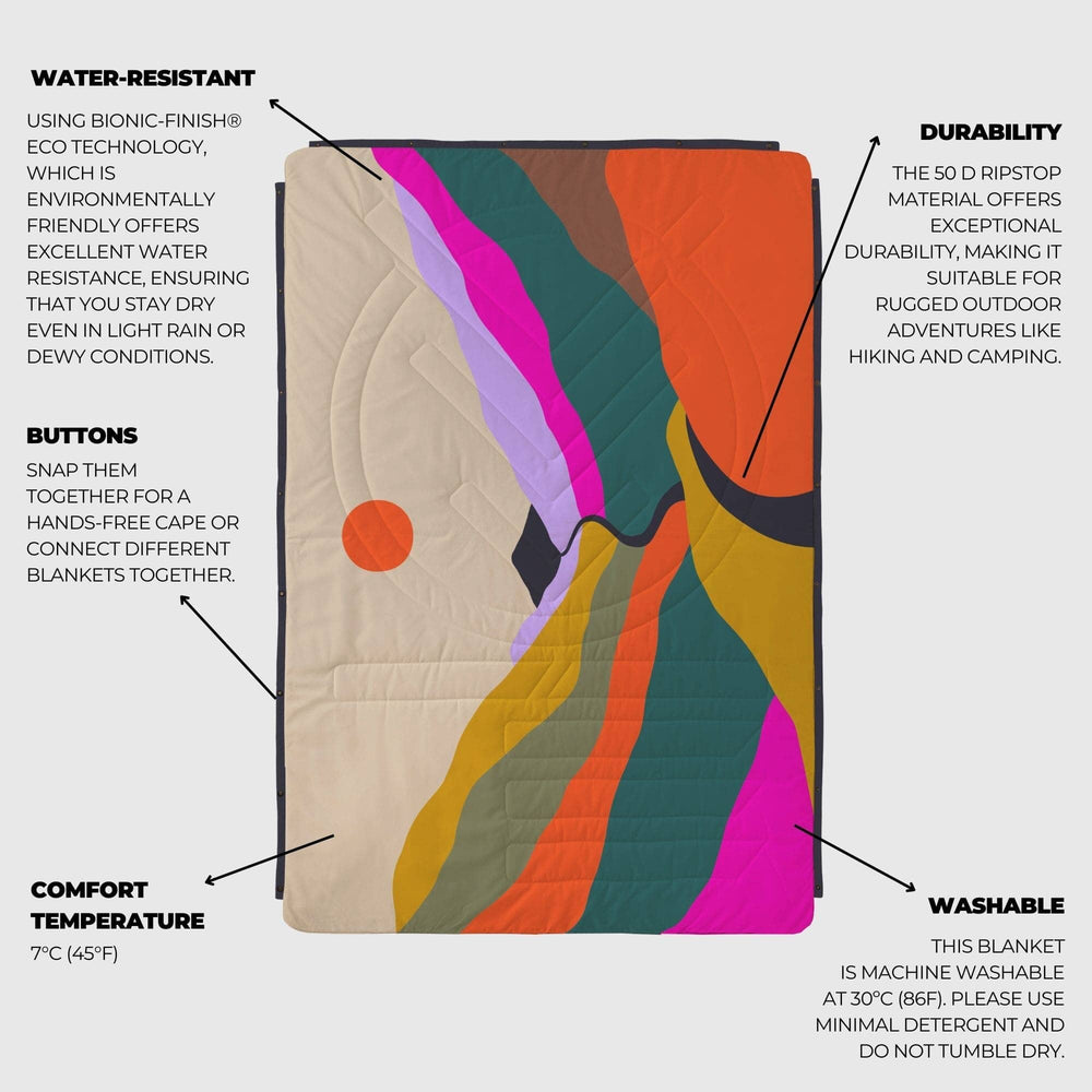 VOITED CloudTouch® Indoor/Outdoor Camping Blanket - Mystic Ridge