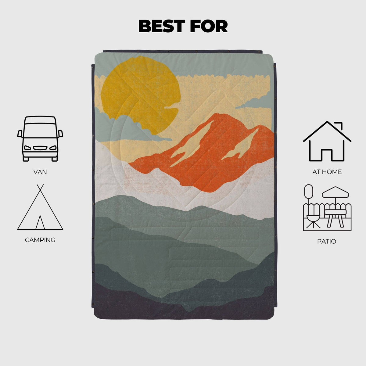 VOITED CloudTouch® Indoor/Outdoor Camping Blanket - Nomadnext