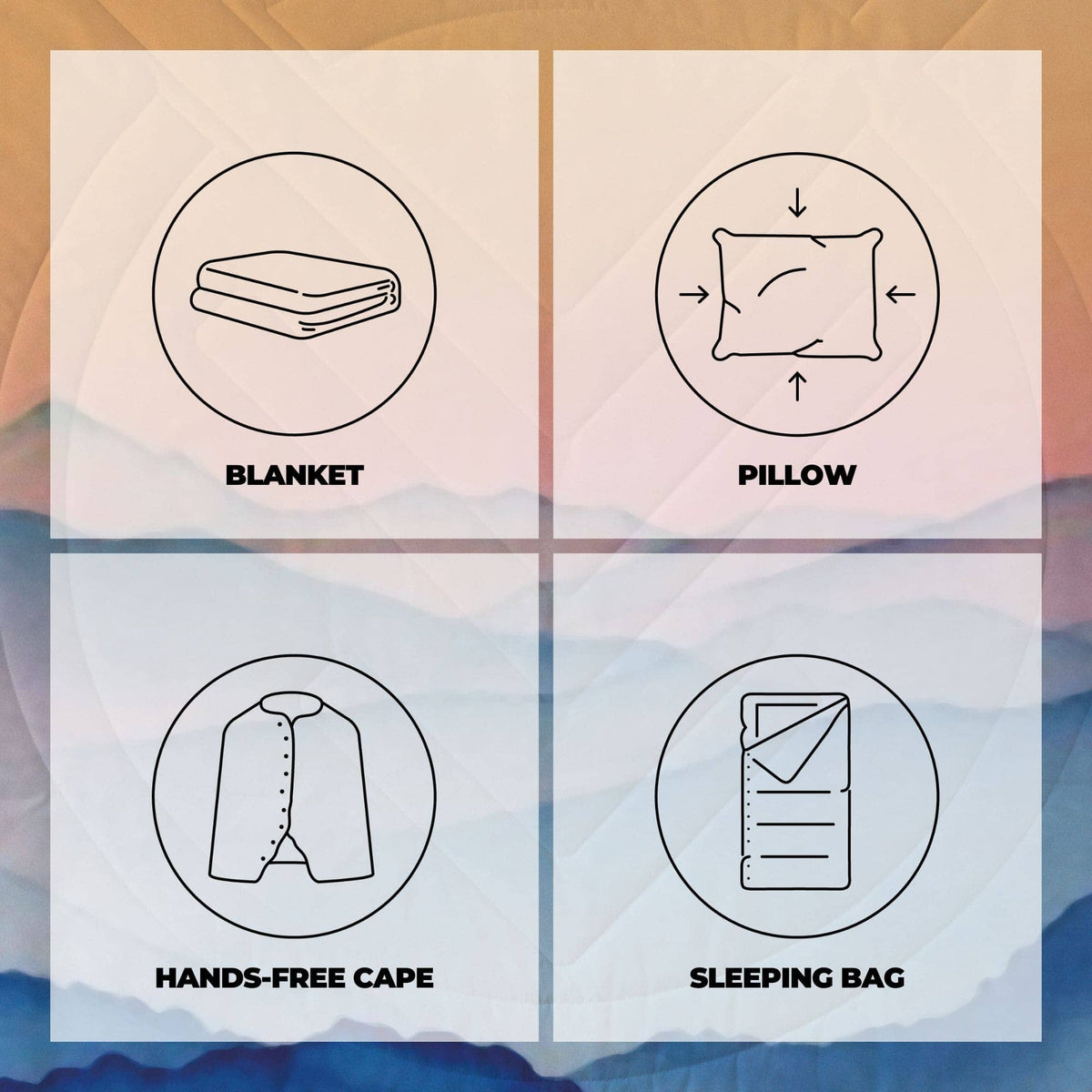 VOITED CloudTouch® Indoor/Outdoor Camping Blanket - Nomadsland