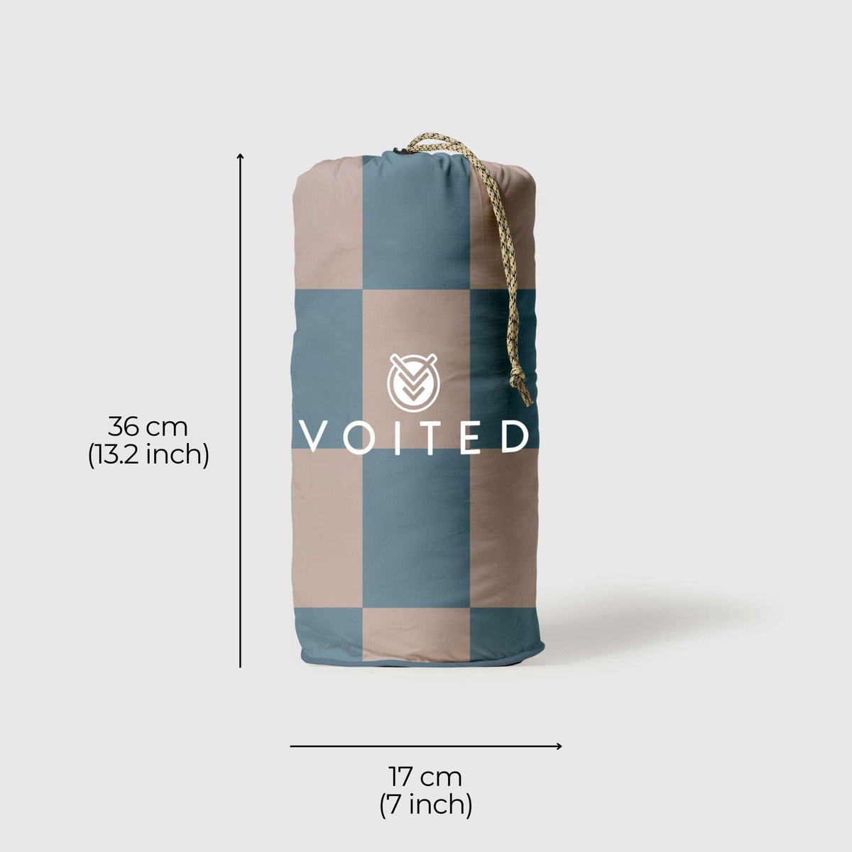 VOITED Fleece Outdoor Camping Blanket - Blue Dancer