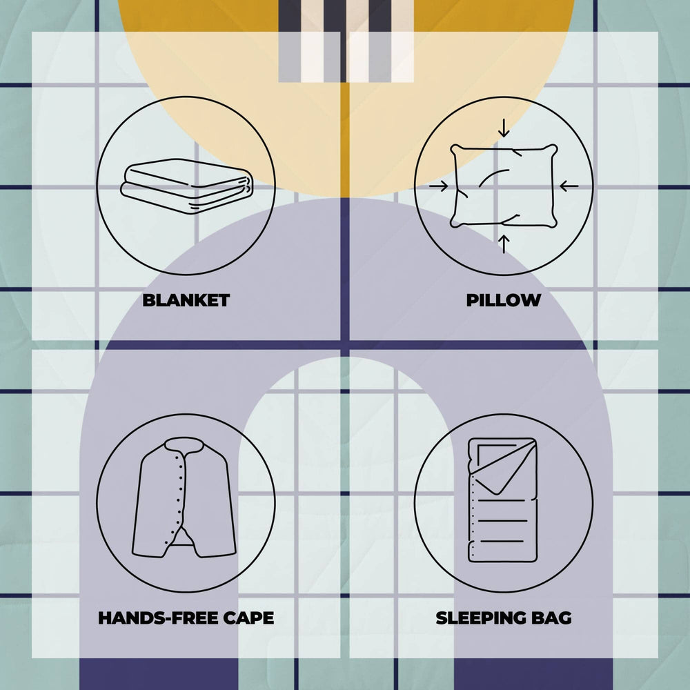 VOITED Fleece Outdoor Camping Blanket - Edeny Pool