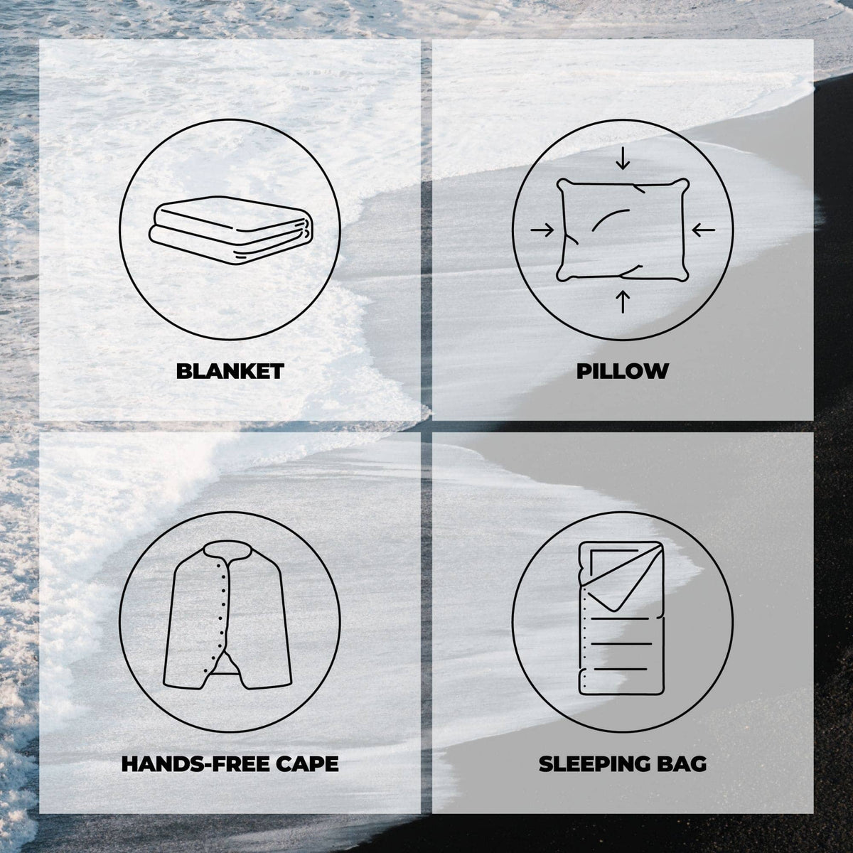 VOITED Fleece Outdoor Camping Blanket - Otherwild