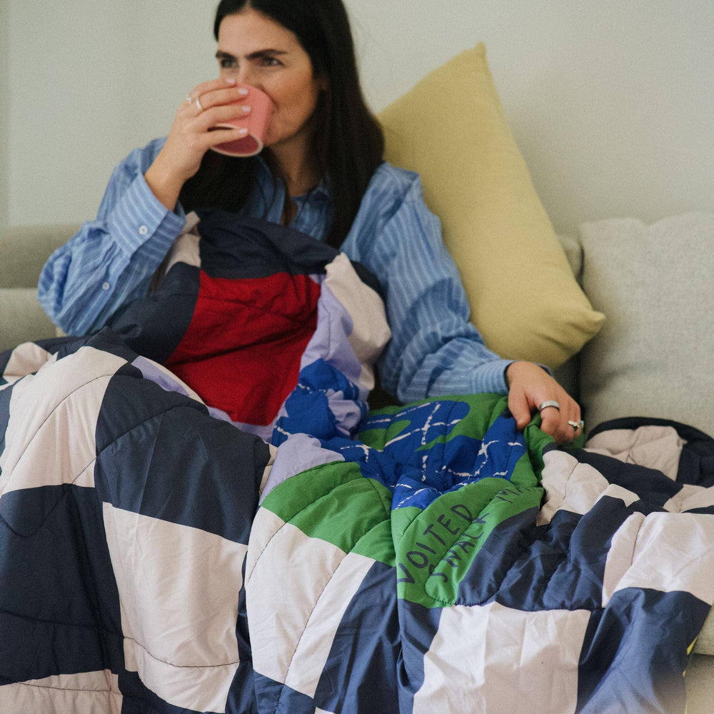 VOITED Fleece Outdoor Camping Blanket - Snack Mate