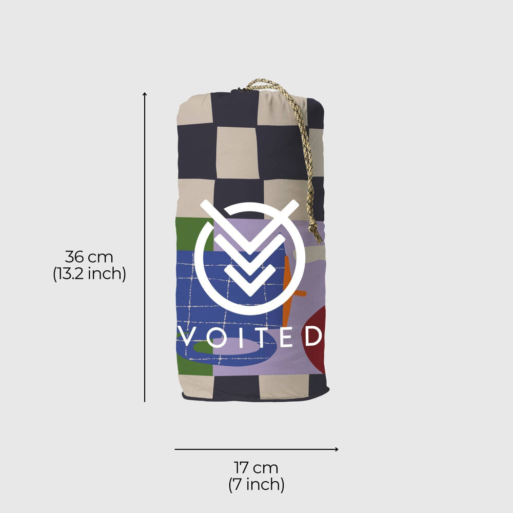 VOITED Fleece Outdoor Camping Blanket - Snack Mate