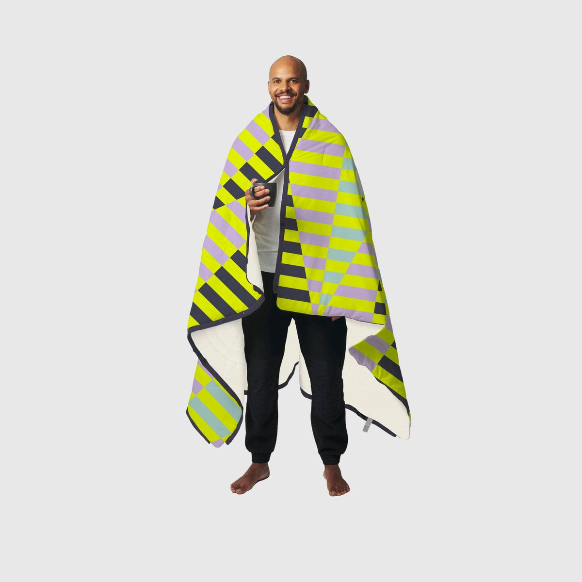 VOITED Fleece Outdoor Camping Blanket - Stardust Valley