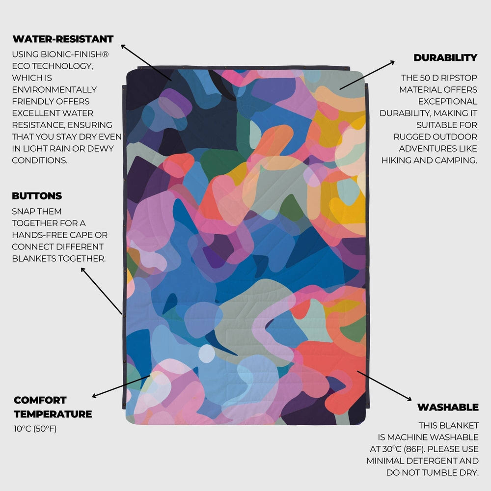 VOITED Mini Traveler Cream Indoor / Outdoor Camping Blanket - Beyond Real