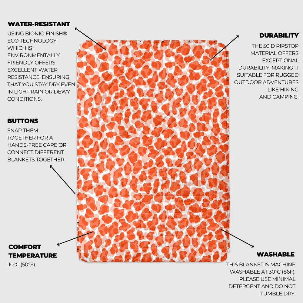 VOITED Mini Traveler Cream Indoor / Outdoor Camping Blanket - Little Leo