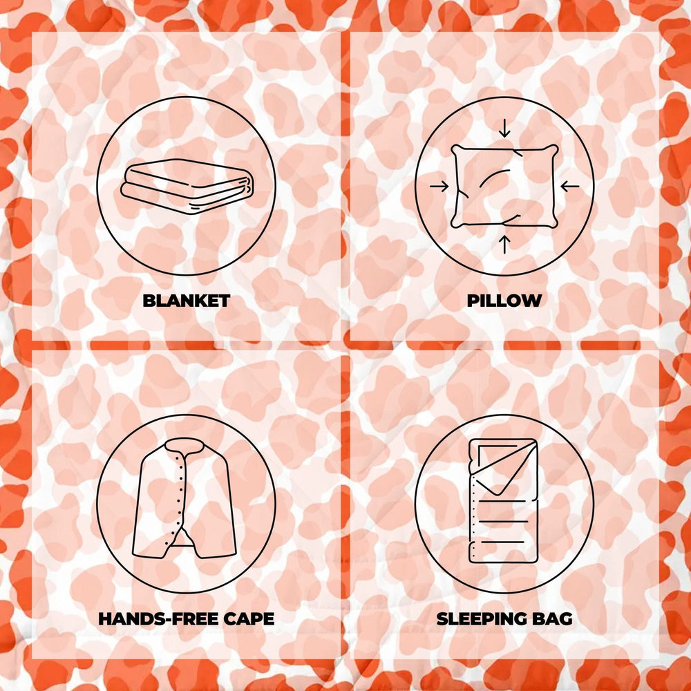 VOITED Mini Traveler Cream Indoor / Outdoor Camping Blanket - Little Leo