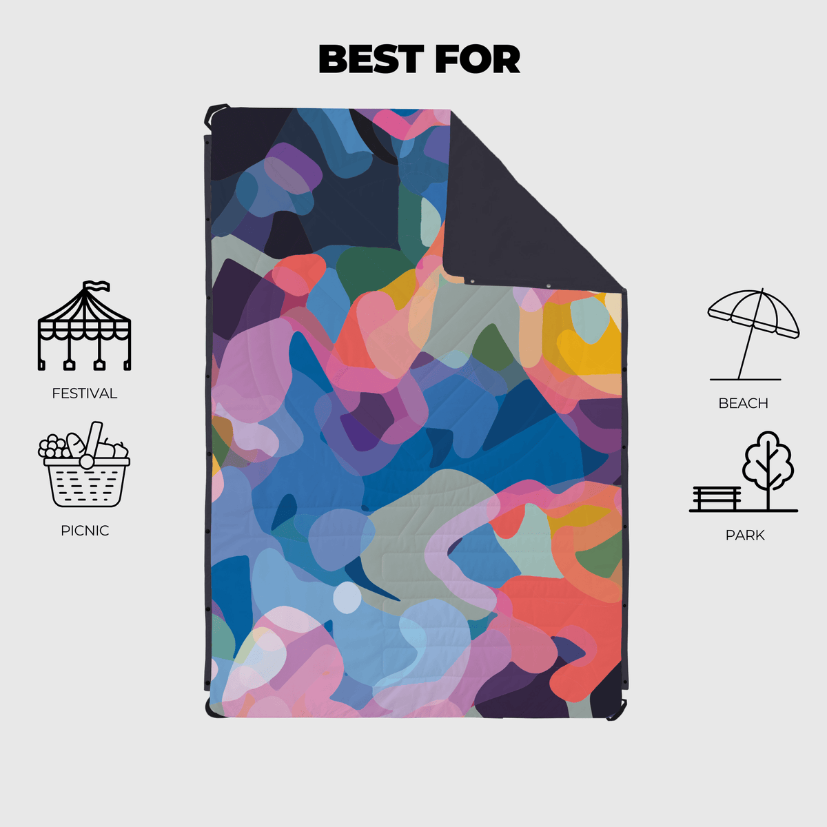 VOITED Compact Picnic & Beach Blanket - Beyond Real