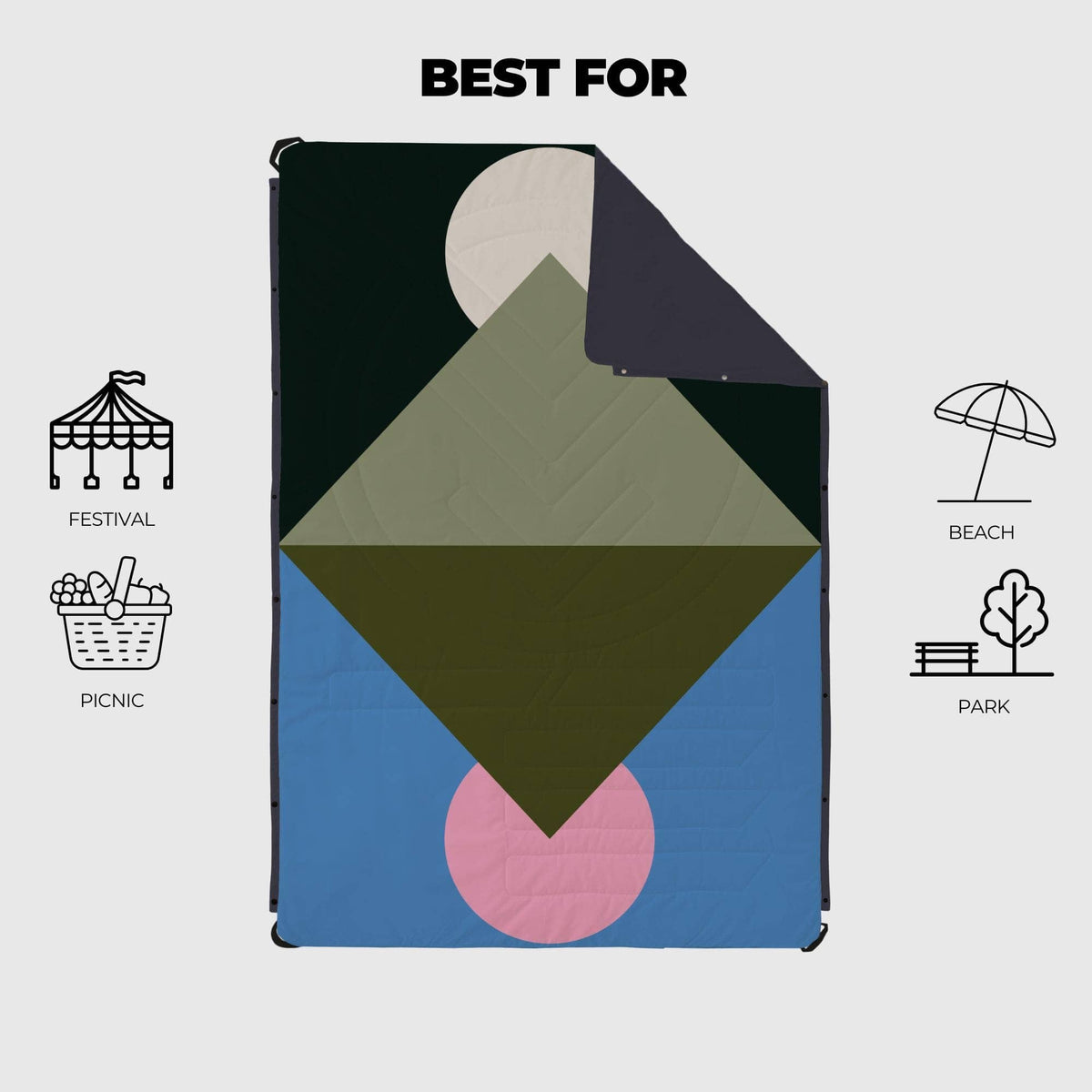 VOITED Compact Picnic & Beach Blanket - Dawntrail
