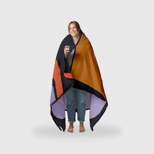 VOITED Recycled Ripstop Outdoor Camping Blanket - Blocks