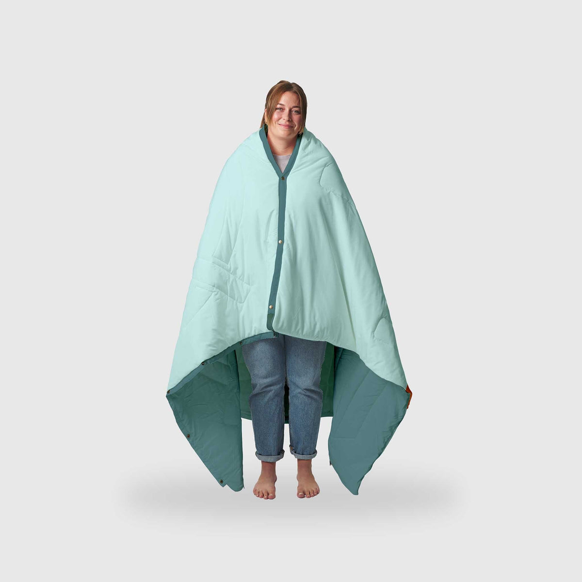 VOITED Recycled Ripstop Outdoor Camping Blanket - Blue Mountain