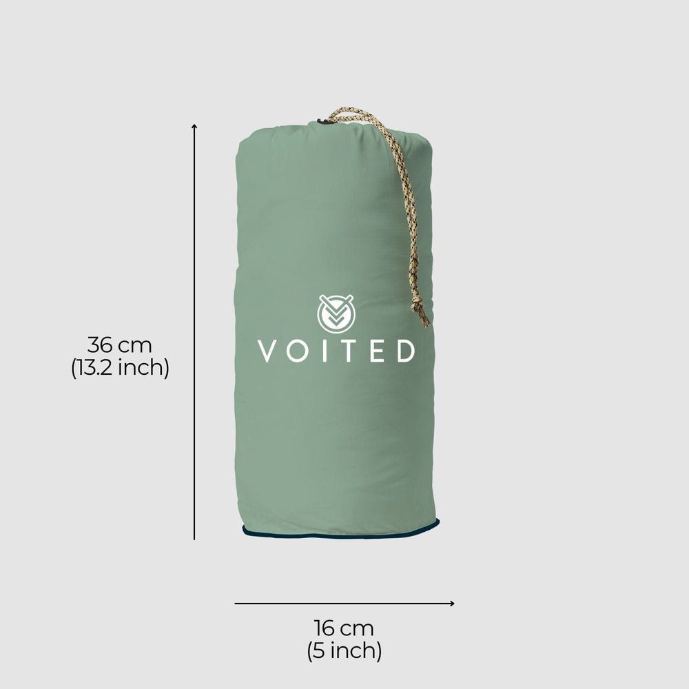 VOITED Recycled Ripstop Outdoor Camping Blanket - Cameo Green/Digital Lavender