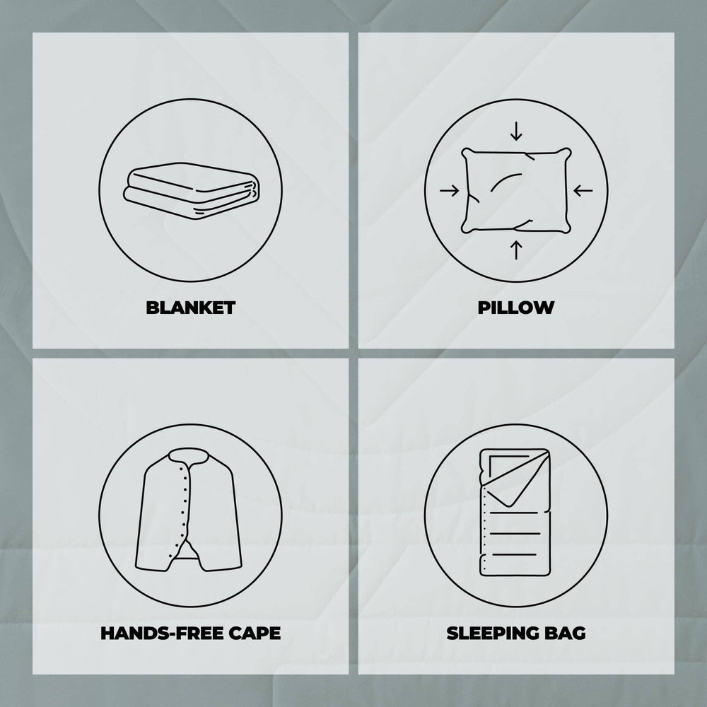 VOITED Recycled Ripstop Outdoor Camping Blanket - Eucalyptus