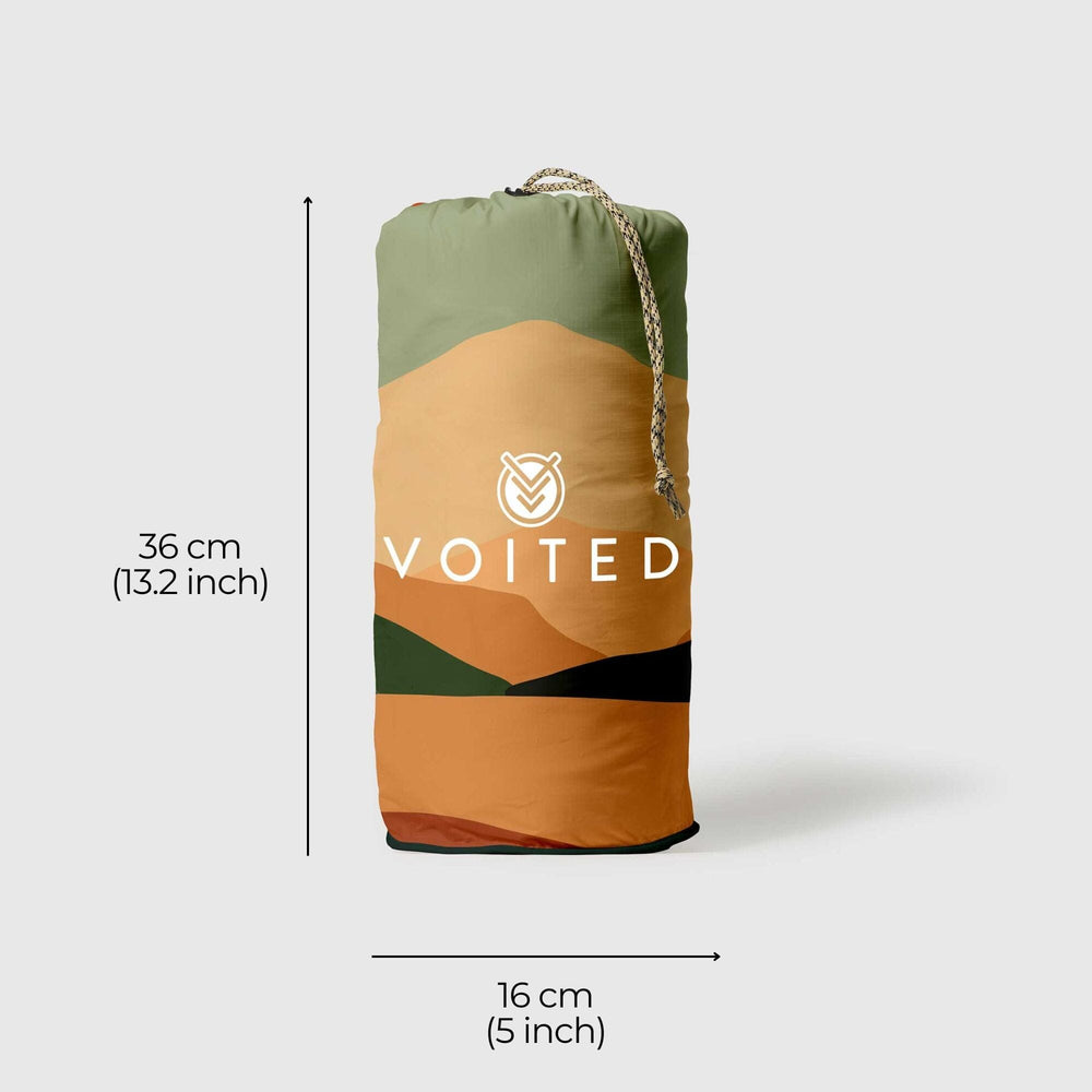 VOITED Recycled Ripstop Outdoor Camping Blanket - Jasper / Tree Green