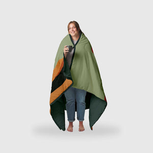 VOITED Recycled Ripstop Outdoor Camping Blanket - Jasper / Tree Green