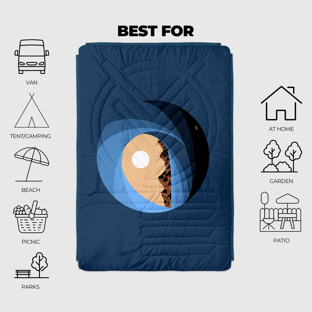 VOITED Recycled Ripstop Outdoor Camping Blanket - Lens