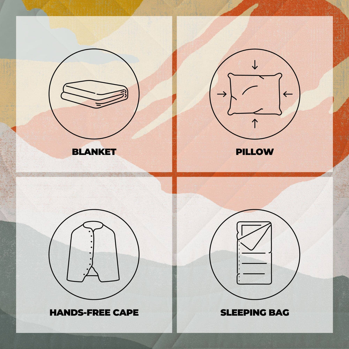 VOITED Recycled Ripstop Outdoor Camping Blanket -Nomadnext