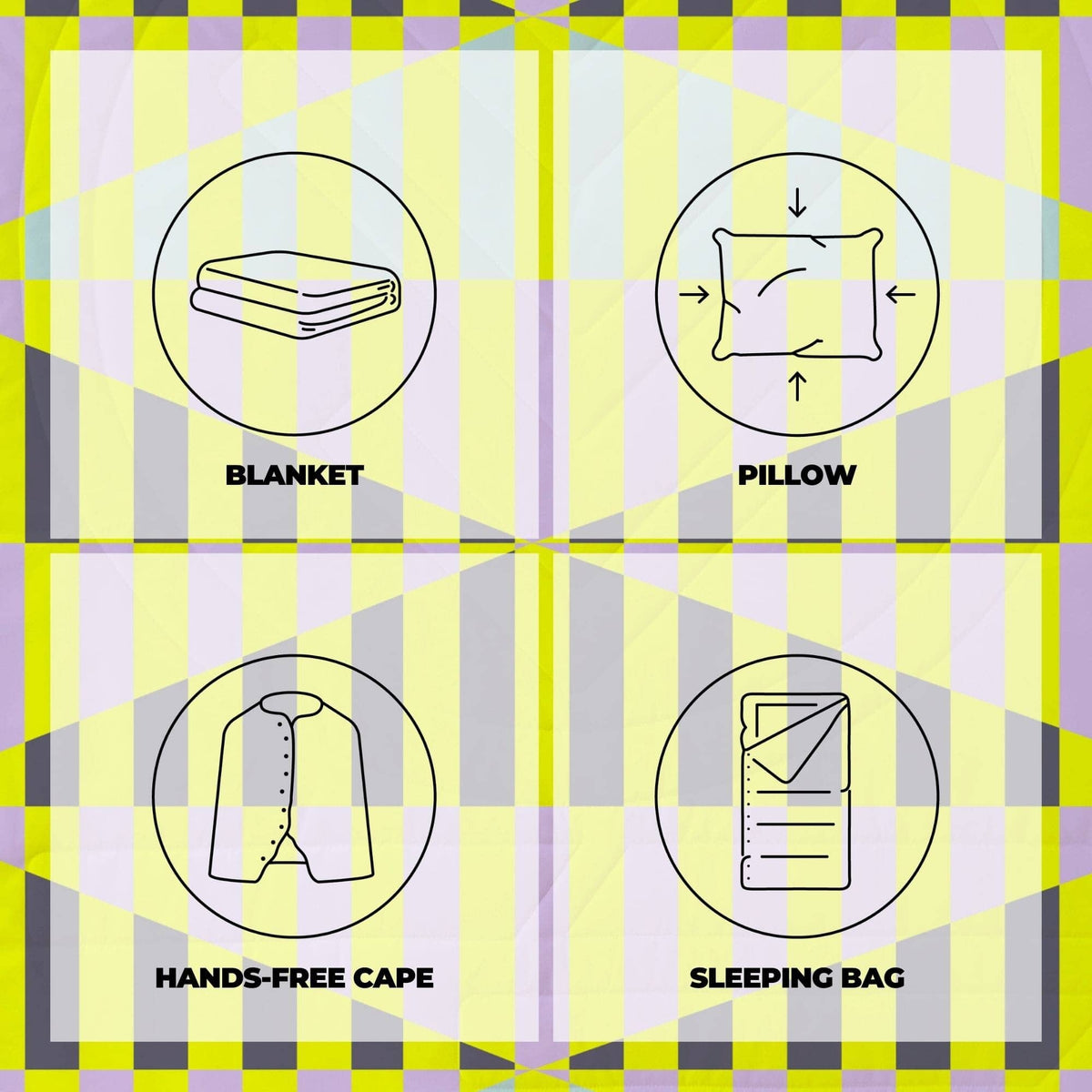 VOITED Recycled Ripstop Outdoor Camping Blanket - Stardust Valley