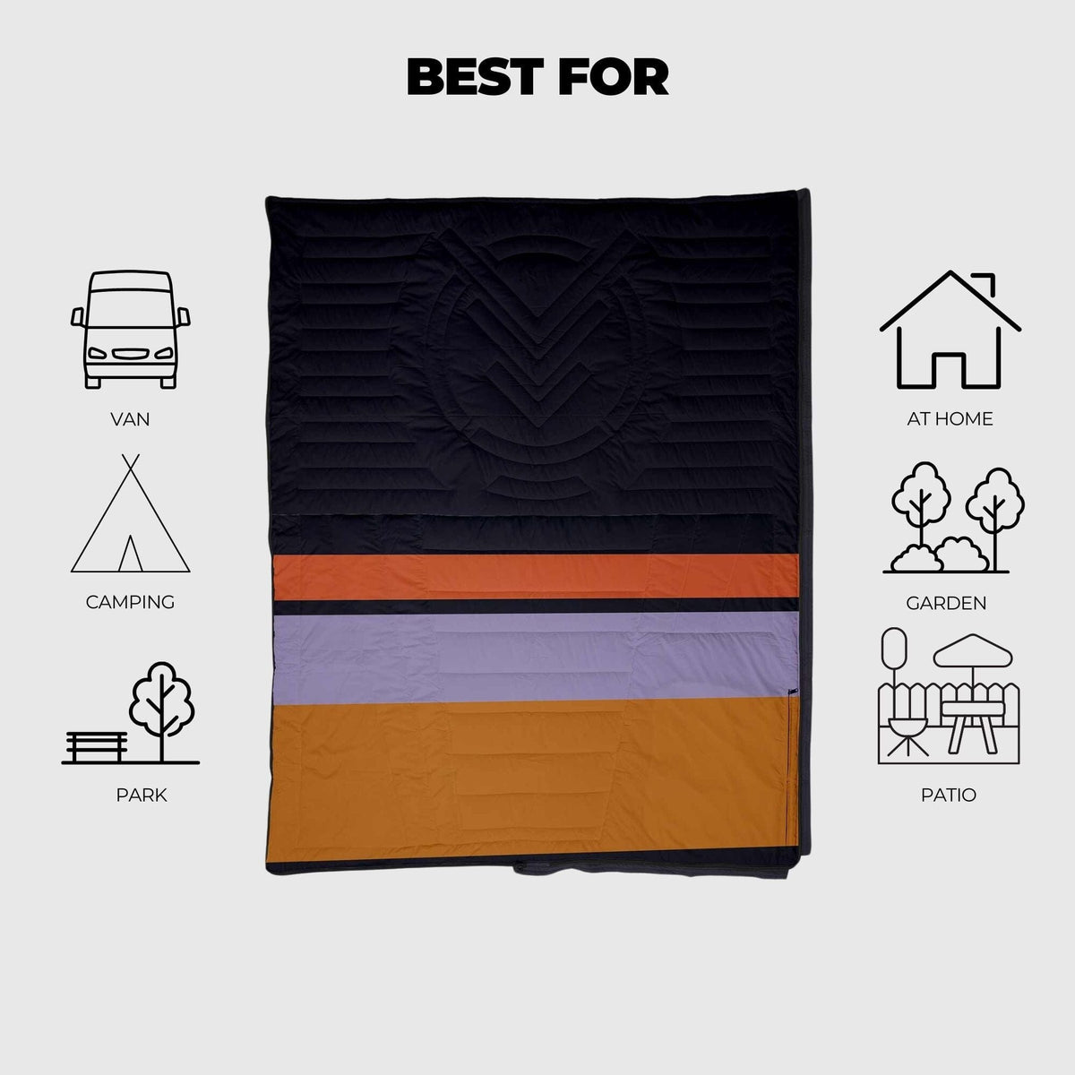 VOITED Slumber Zip Sack Blanket - Blocks