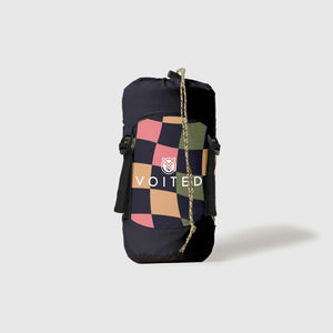 VOITED Recycled Ripstop Travel Blanket - Wavecheck/Graphite