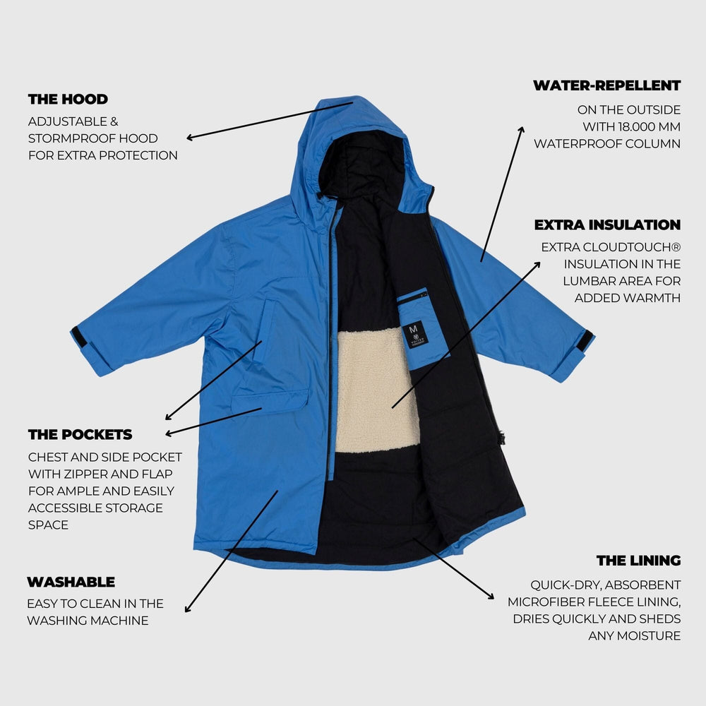 Voited Robe VOITED Changing Robe 3.0 in Waterfall - Stay Warm & Dry Outdoors ...